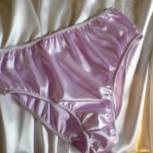 Lilac satin vintage style knickers